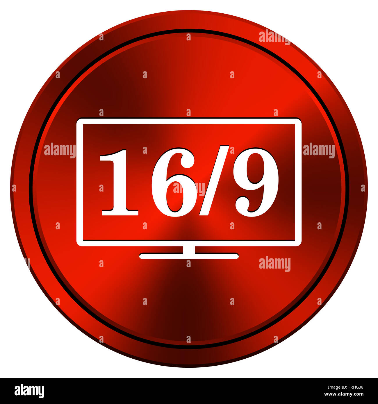 16 9 display icon hi-res stock photography and images - Alamy