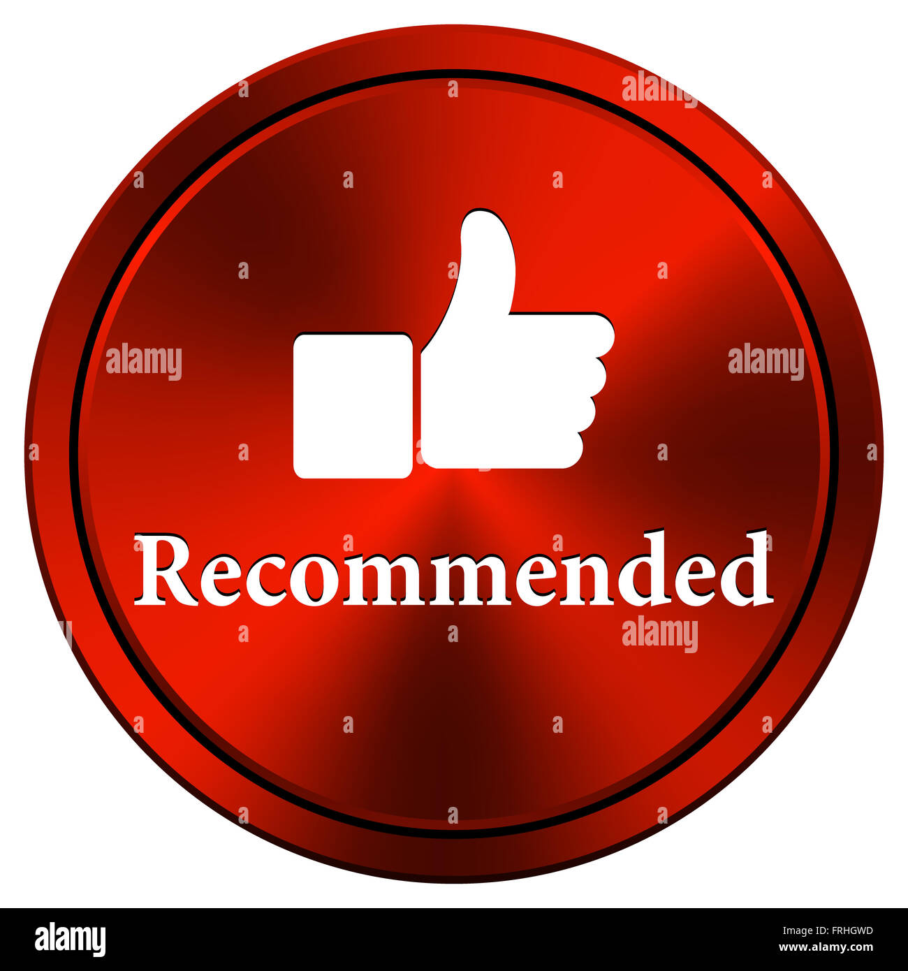 Super ribbon round red hi-res stock photography and images - Alamy