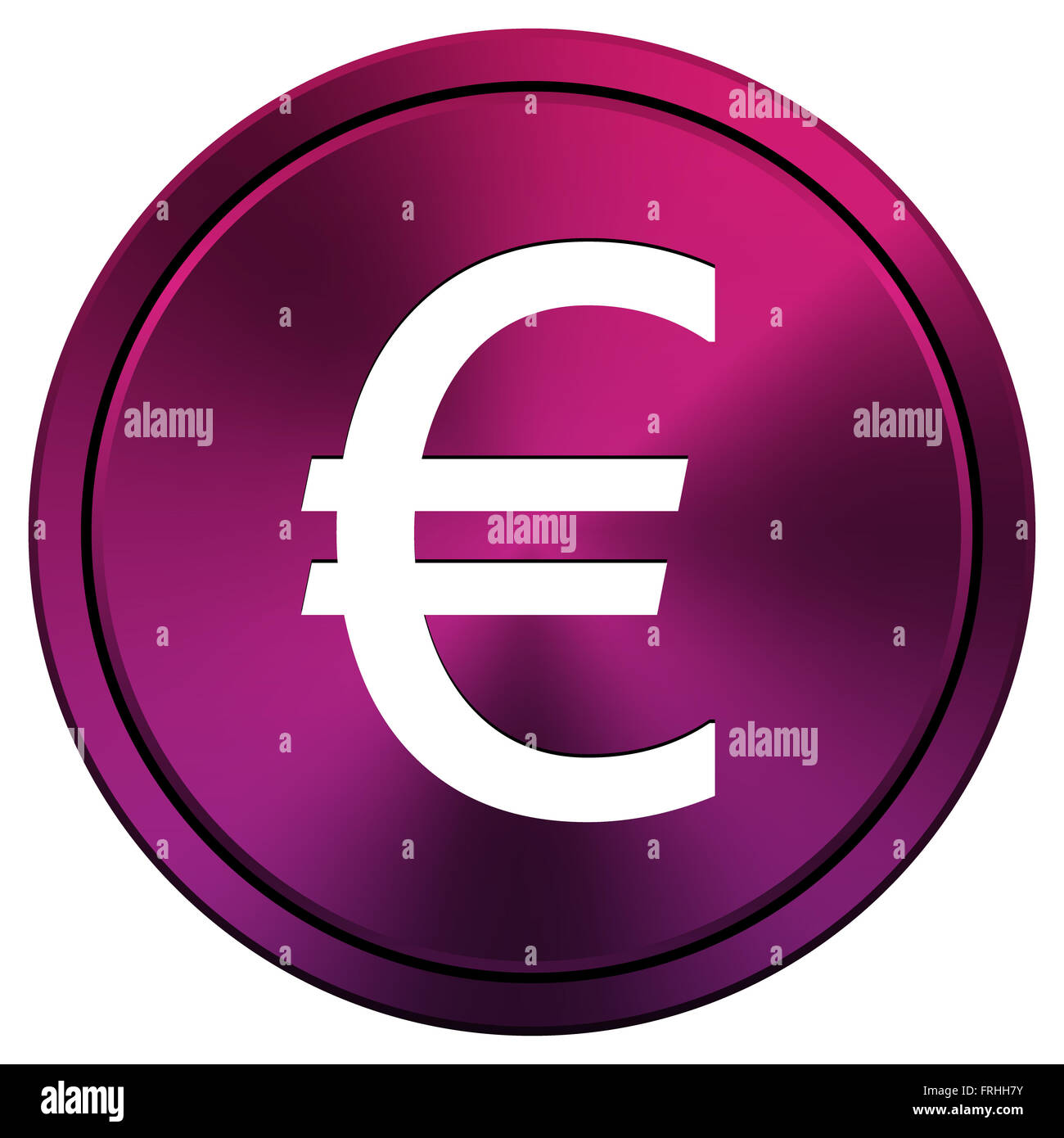 Metallic icon with white design on mauve background Stock Photo - Alamy