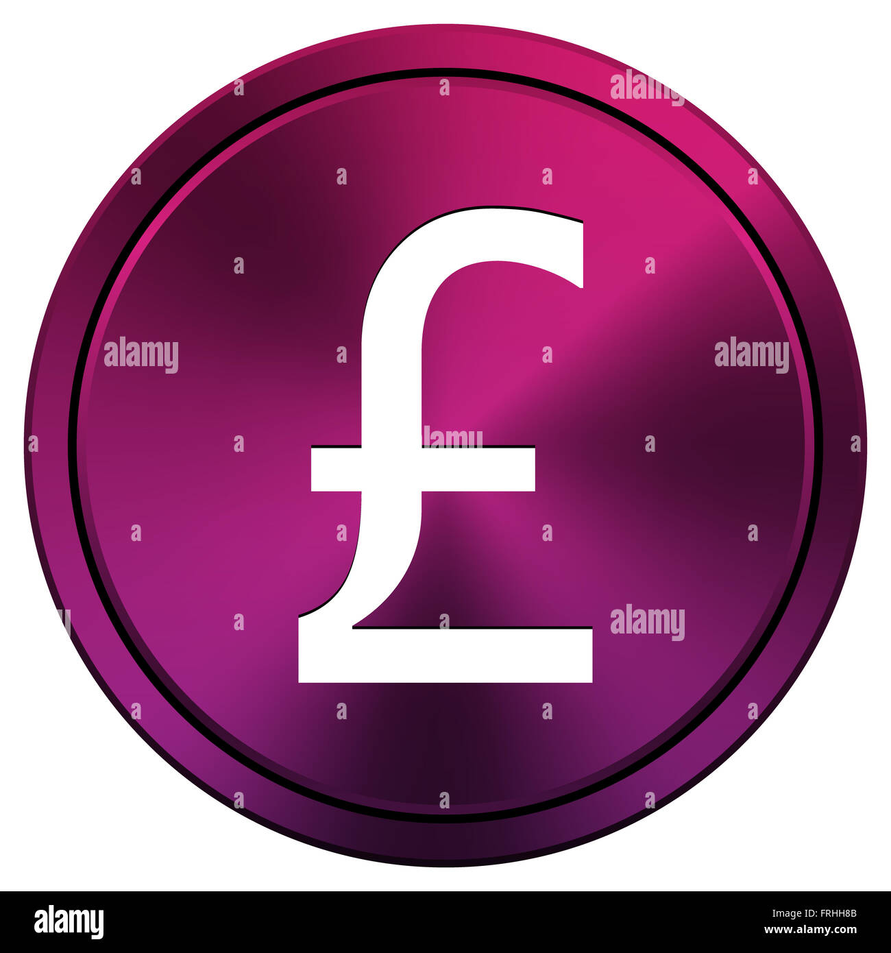 Metallic icon with white design on mauve background Stock Photo - Alamy