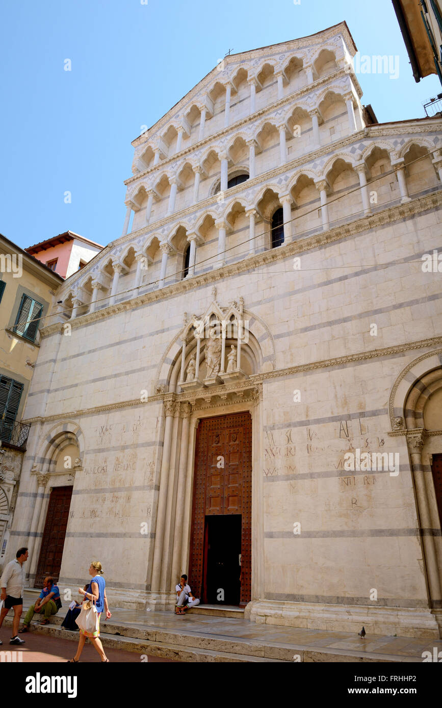 Saint Michele in Borgo, Borgo Streeto, Pisa, Toscana, Tuscany, Italy, Europe Stock Photo