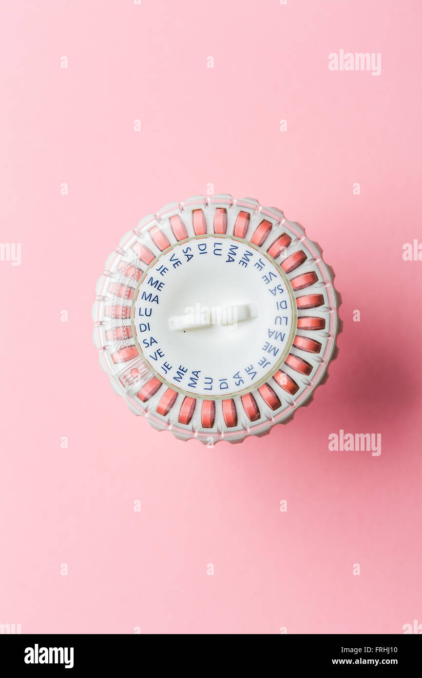 Hormone replacement therapy pills. Stock Photo