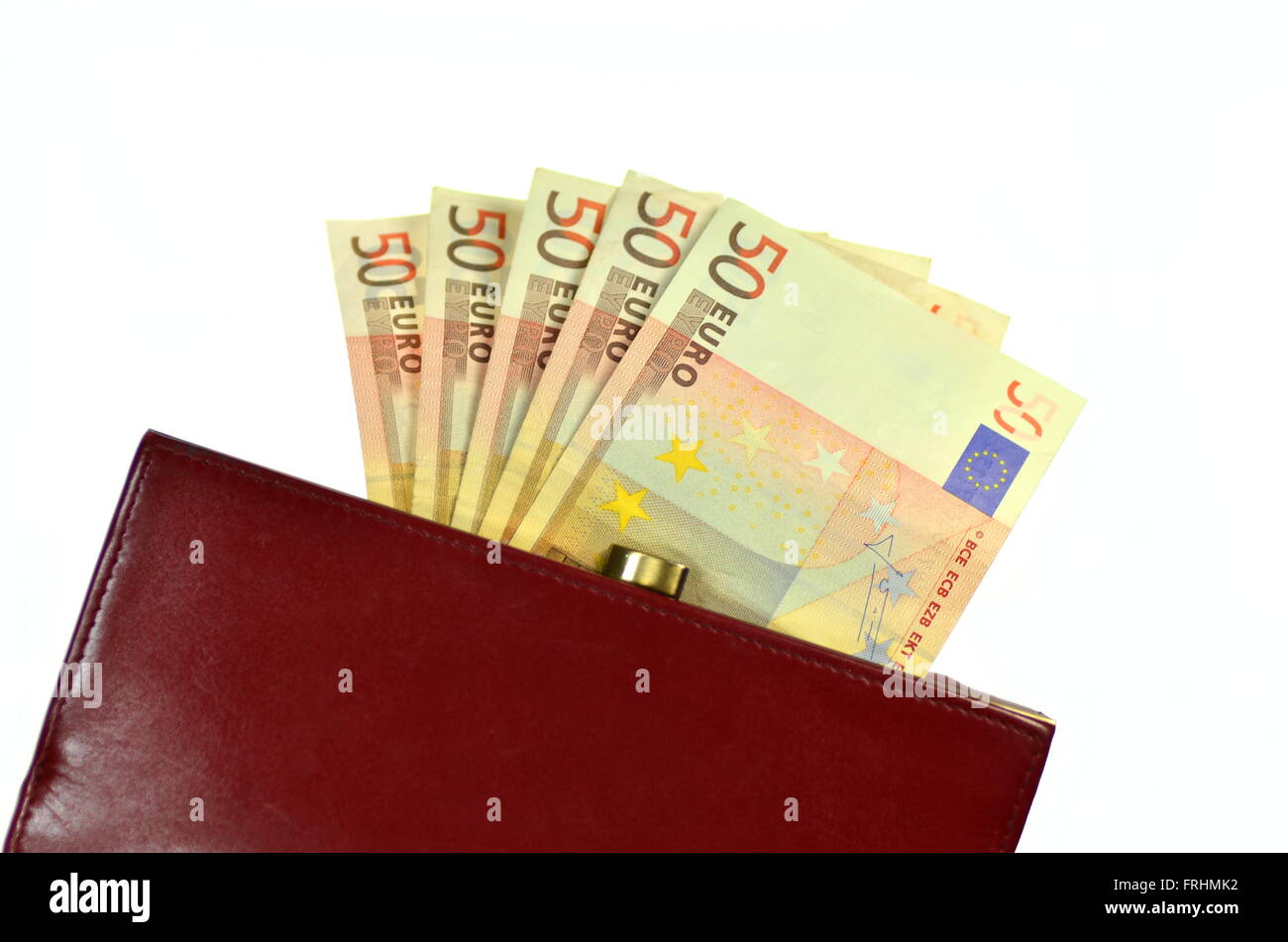euro banknotes isolated on white background Stock Photo - Alamy
