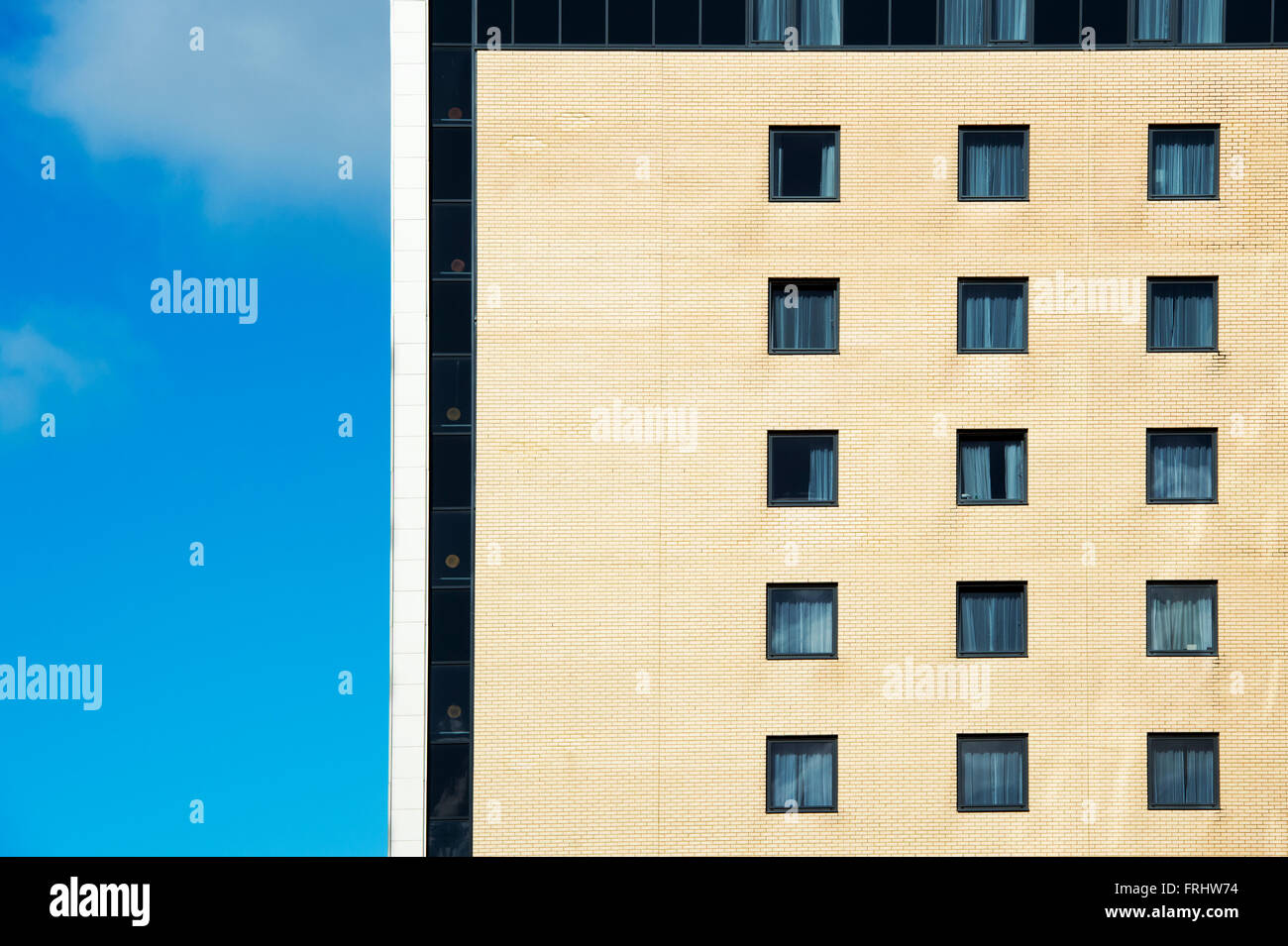 Jurys inn hotel exterior abstract. Milton Keynes, Buckinghamshire, England Stock Photo