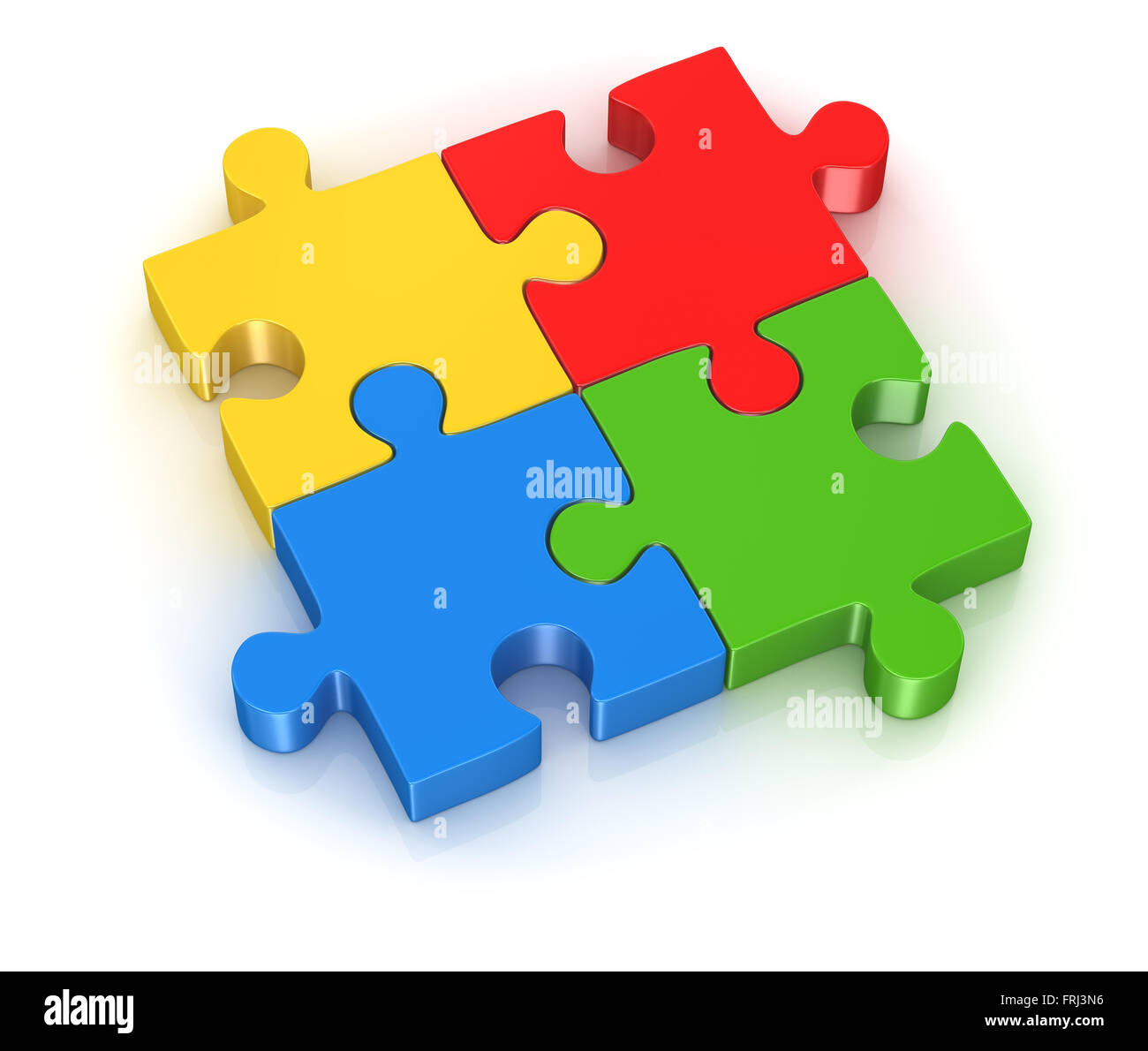 Jigsaw Puzzle , This is a computer generated and 3d rendered picture. Stock Photo