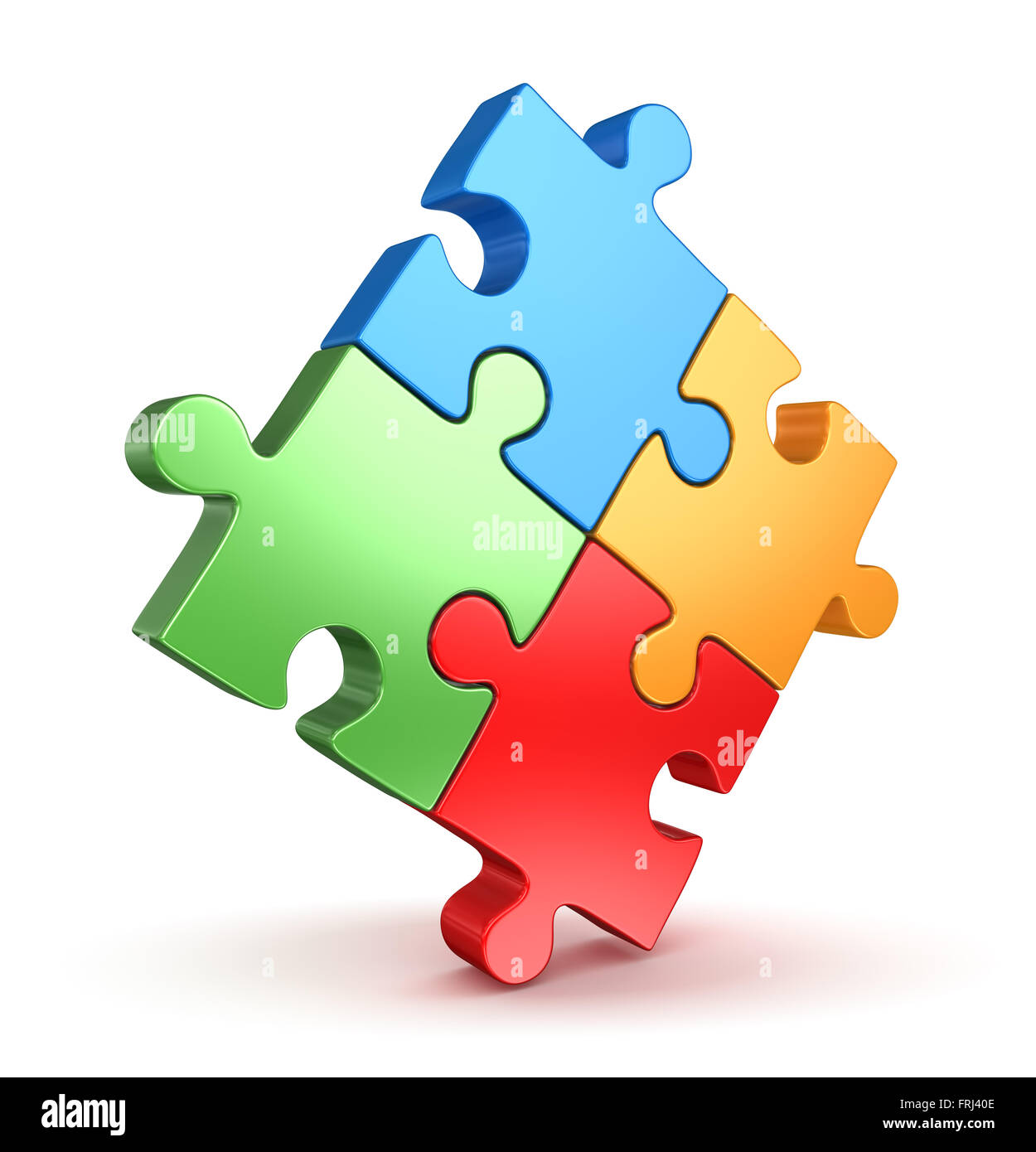 Puzzle Piece , This is a computer generated and 3d rendered picture. Stock Photo