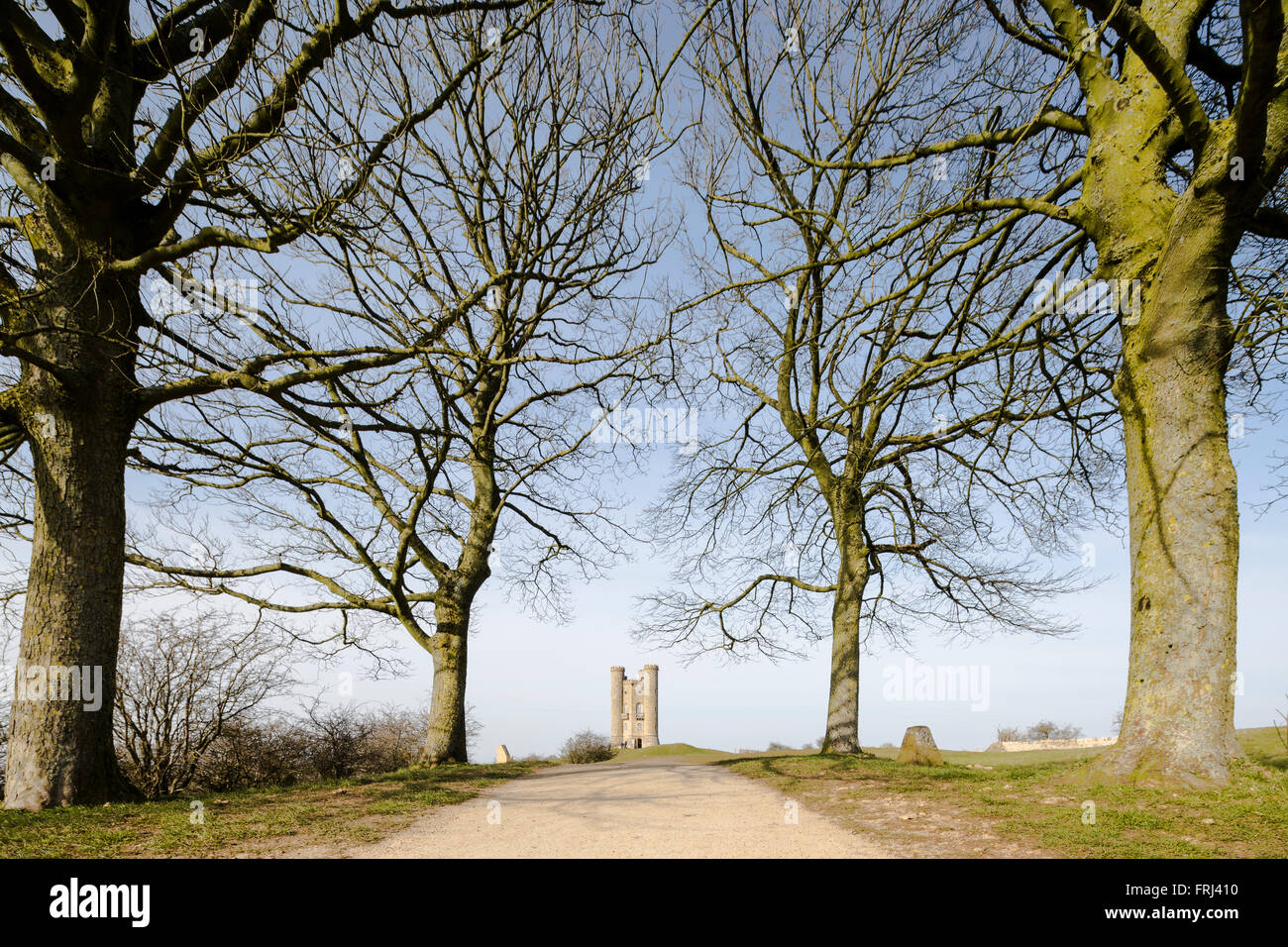 The distinctive folly known as Broadway Tower at Broadway Country Park