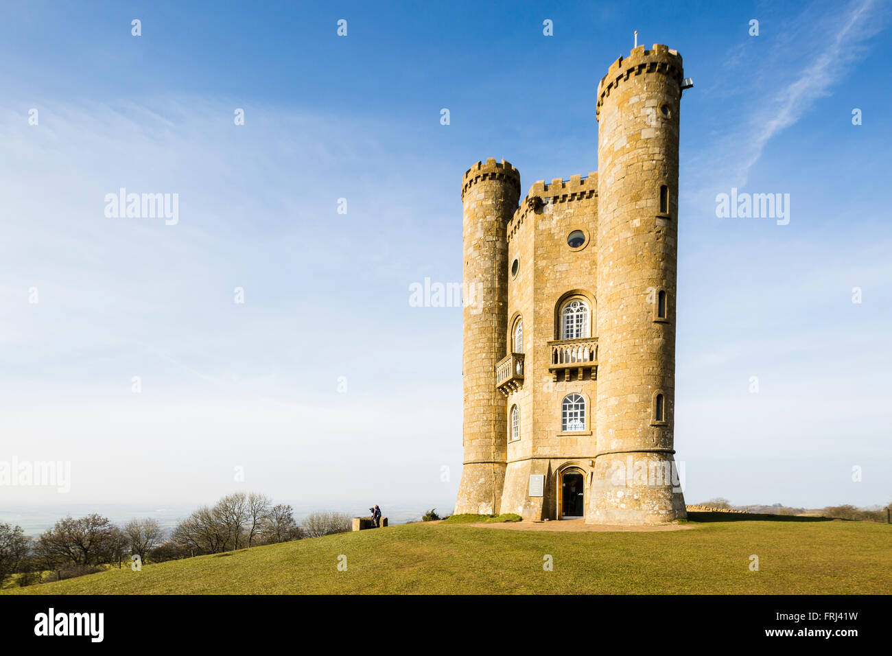 The distinctive folly known as Broadway Tower at Broadway Country Park
