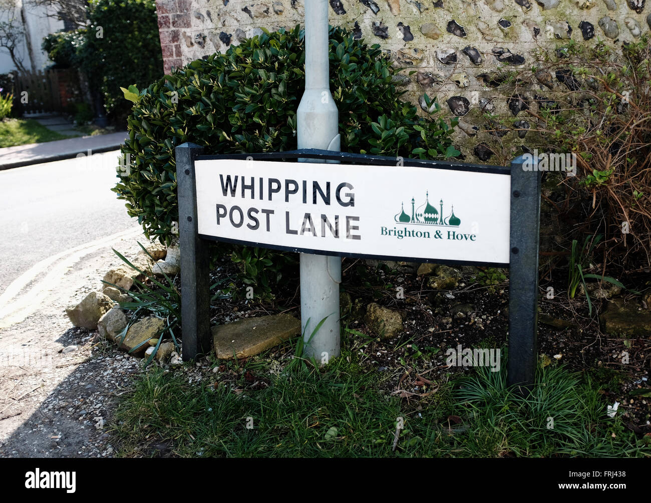 Whipping Post Lane Rottingdean near Brighton East Sussex UK Stock Photo