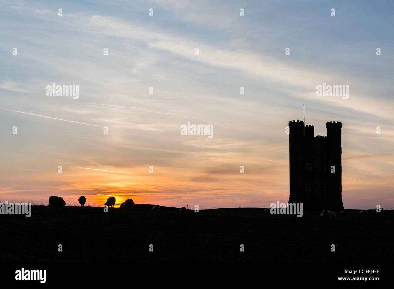 The distinctive folly known as Broadway Tower at Broadway Country Park