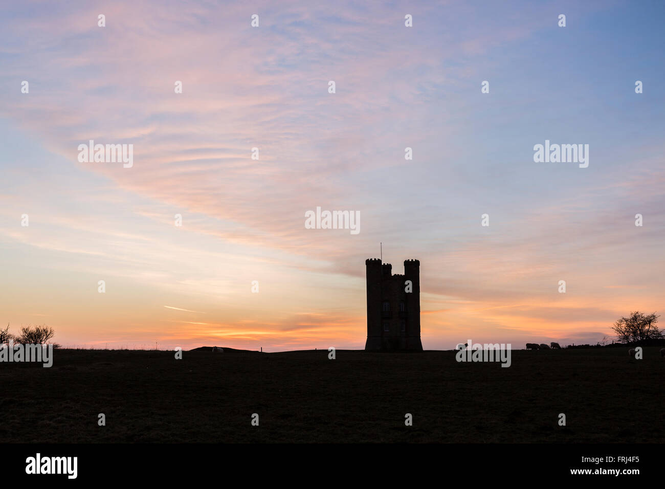 The distinctive folly known as Broadway Tower at Broadway Country Park