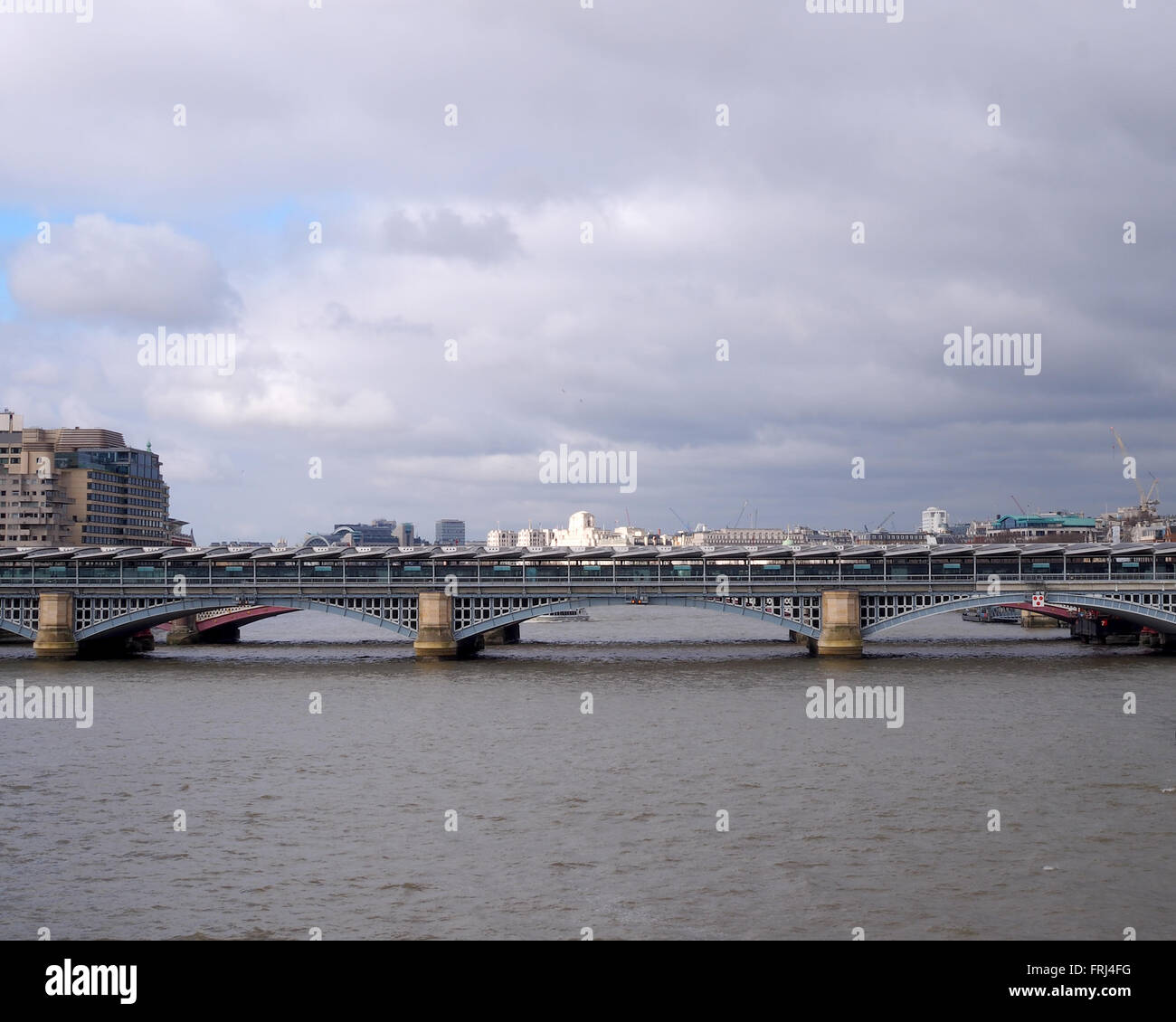Blackfriars bridge across the Thames river in London,UK Stock Photo Alamy