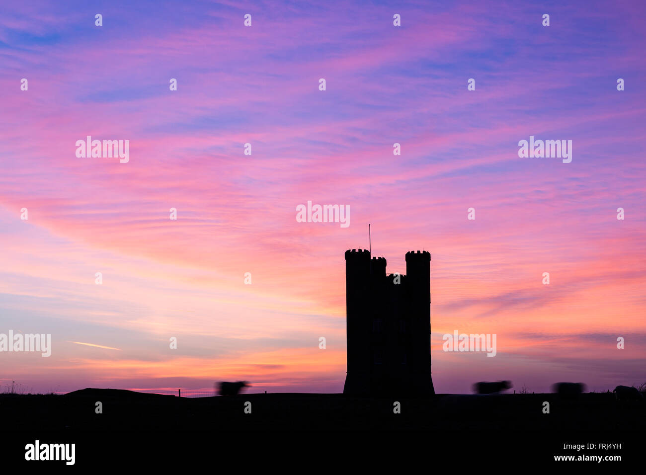 The distinctive folly known as Broadway Tower at Broadway Country Park