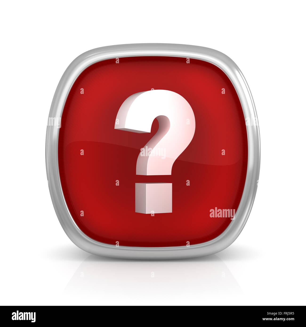 3d button red with question mark sign hires stock photography and