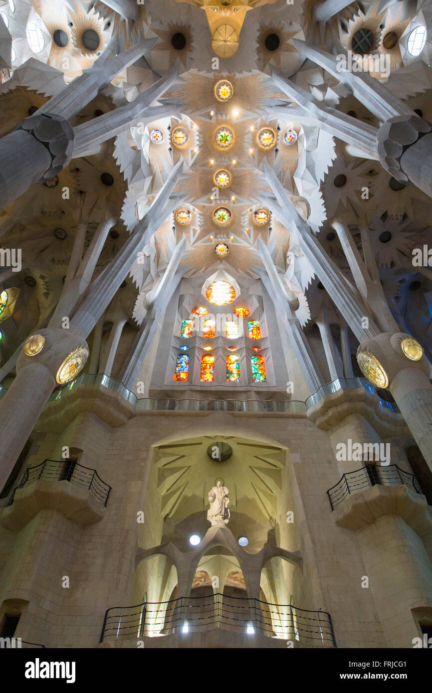 La Sagrada Familia, Barcelona Spain Espana Stock Photo