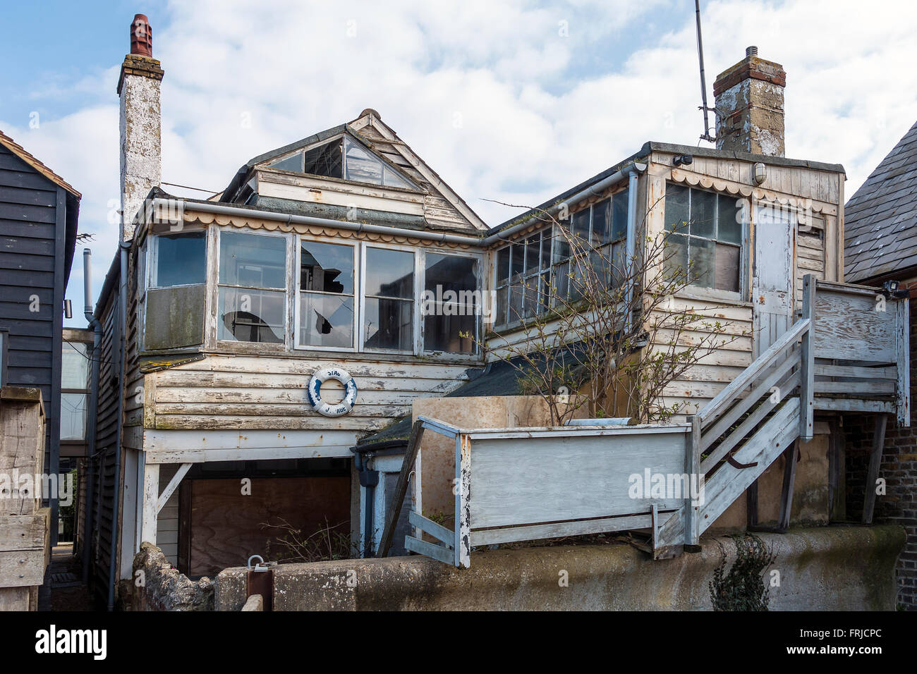 Stag Cottage Derelict Fishermans Hut Whitstable Beach Kent Owned