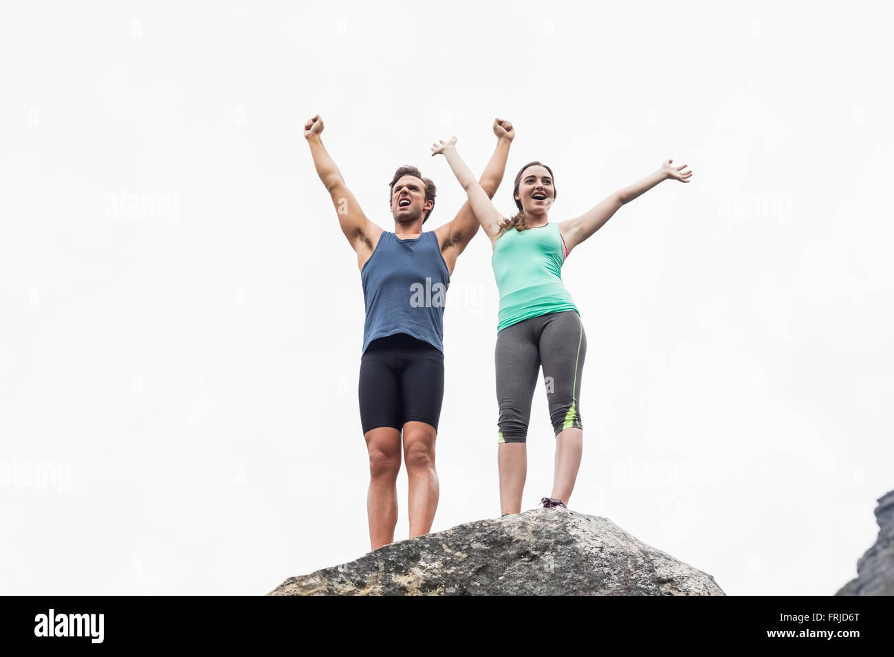 Woman arms raised sky hi-res stock photography and images - Alamy