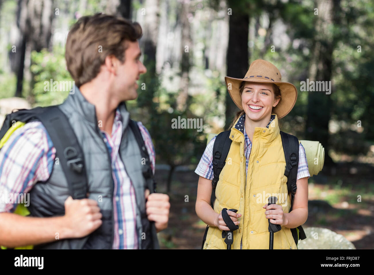 Woman man hiking hi-res stock photography and images - Alamy