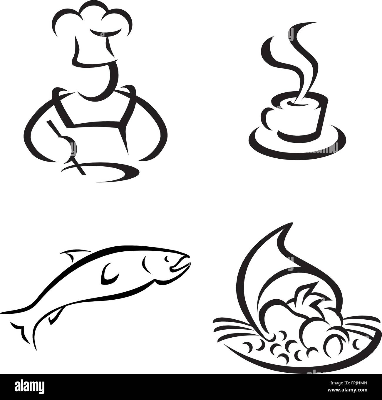 Cook icon Stock Vector Images - Alamy