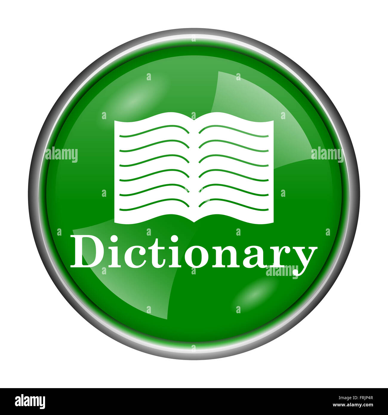 Dictionary icon shiny glossy internet Cut Out Stock Images ...