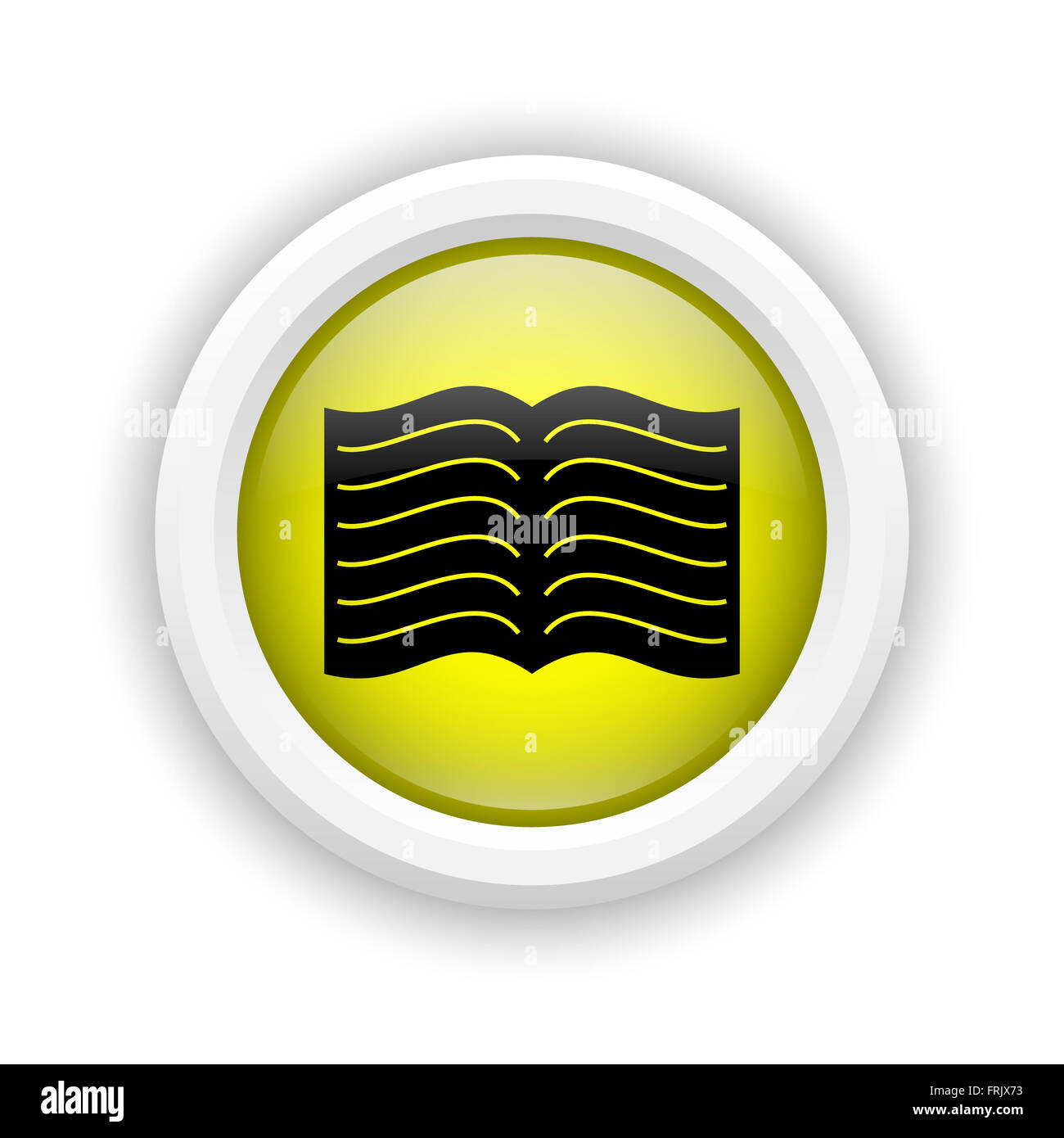 Learning icon yellow 3d teacher hi-res stock photography and images - Alamy