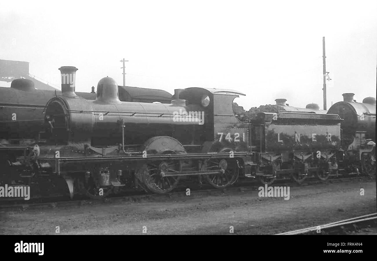 LNER E4 2-4-0 No.7421 newly outshopped despite being only a couple of years from withdrawal Stock Photo