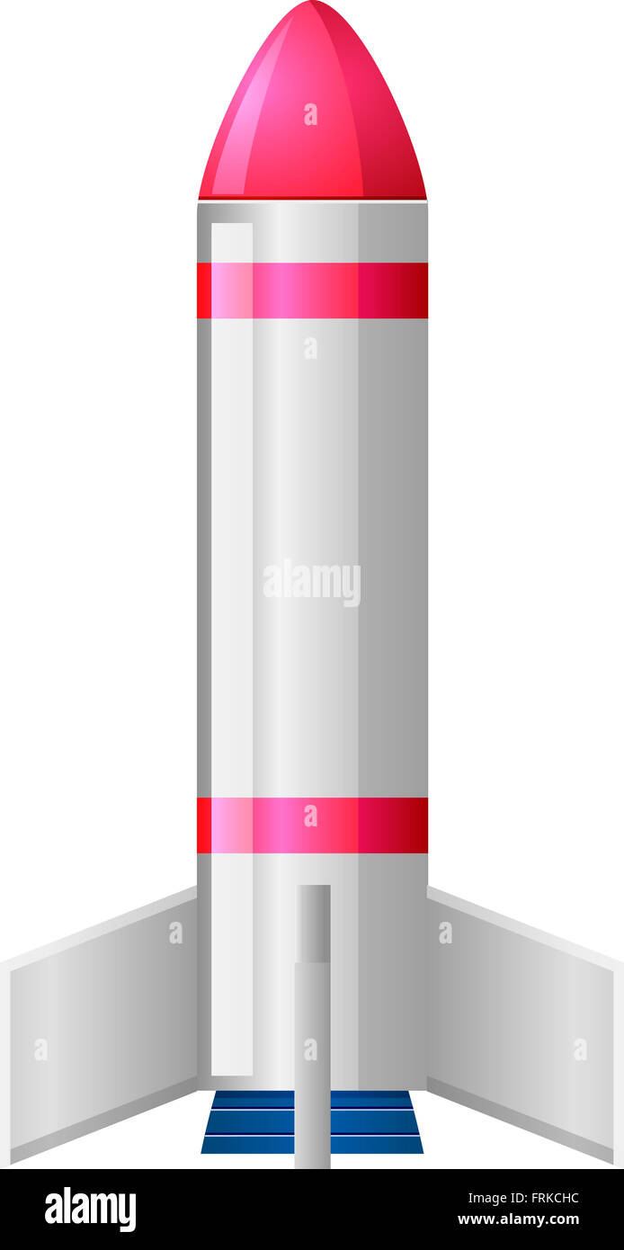 Missile rocket with red nose Stock Photo Alamy