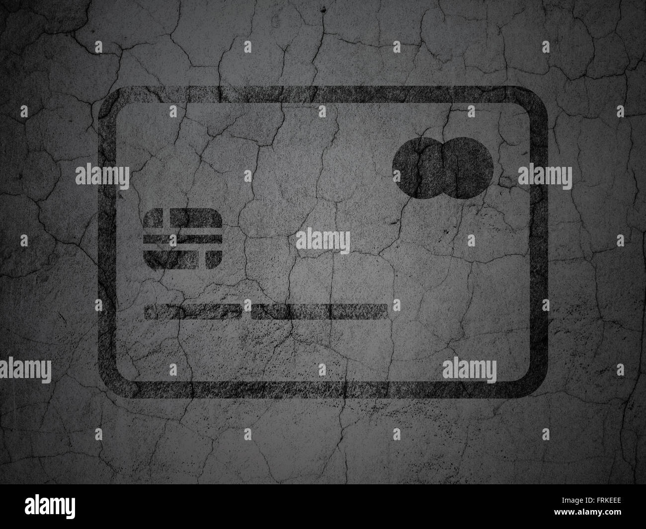 Banking concept: Credit Card on grunge wall background Stock Photo - Alamy