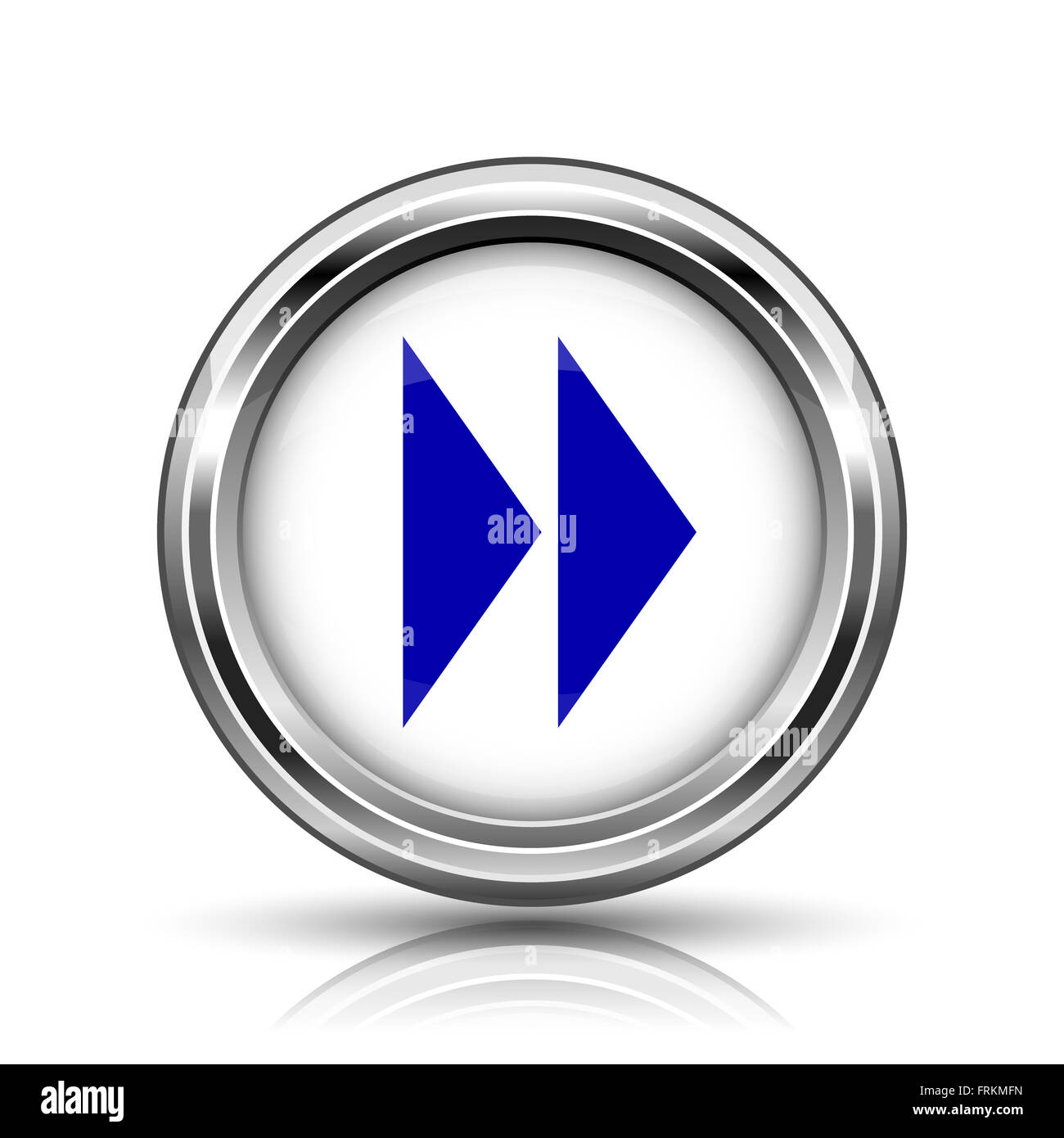 Shiny glossy icon - internet metallic button Stock Photo - Alamy