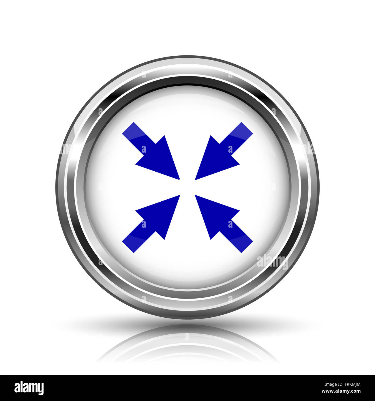 Shiny glossy icon - internet metallic button Stock Photo - Alamy