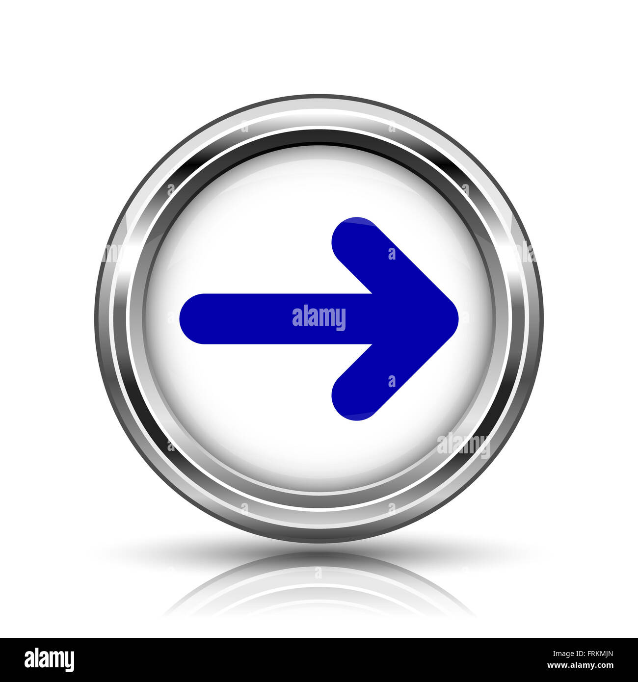 Shiny glossy icon - internet metallic button Stock Photo - Alamy
