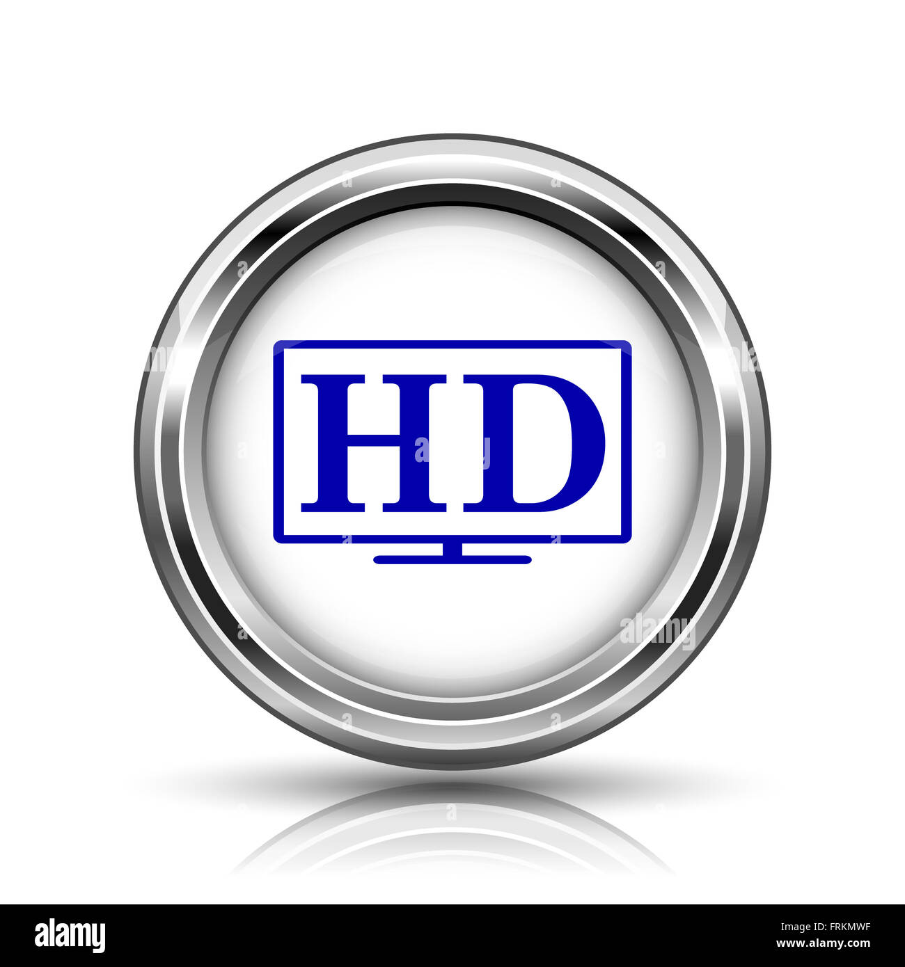 Shiny glossy icon - internet metallic button Stock Photo - Alamy