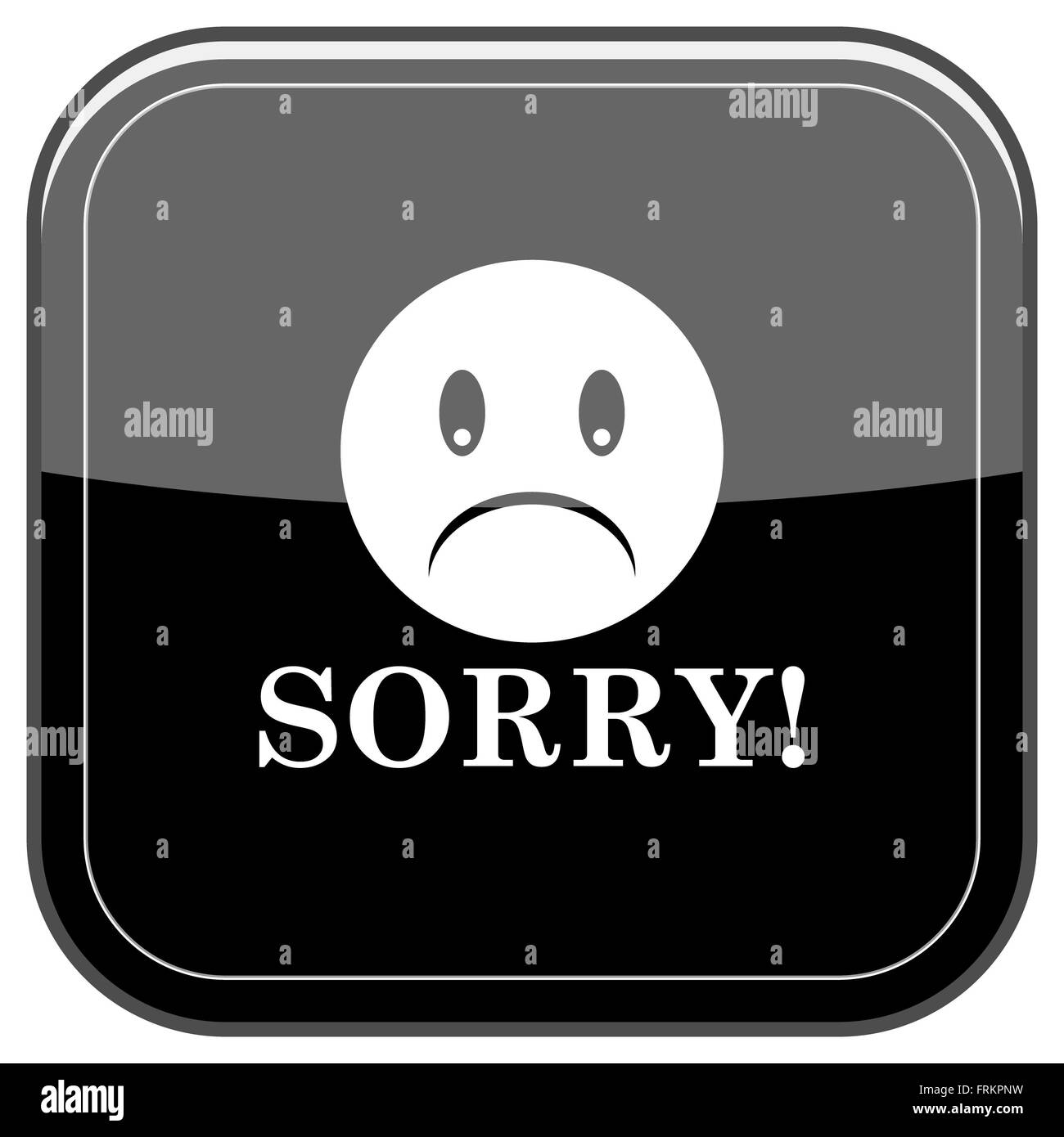 Sorry apologize Black and White Stock Photos & Images - Alamy