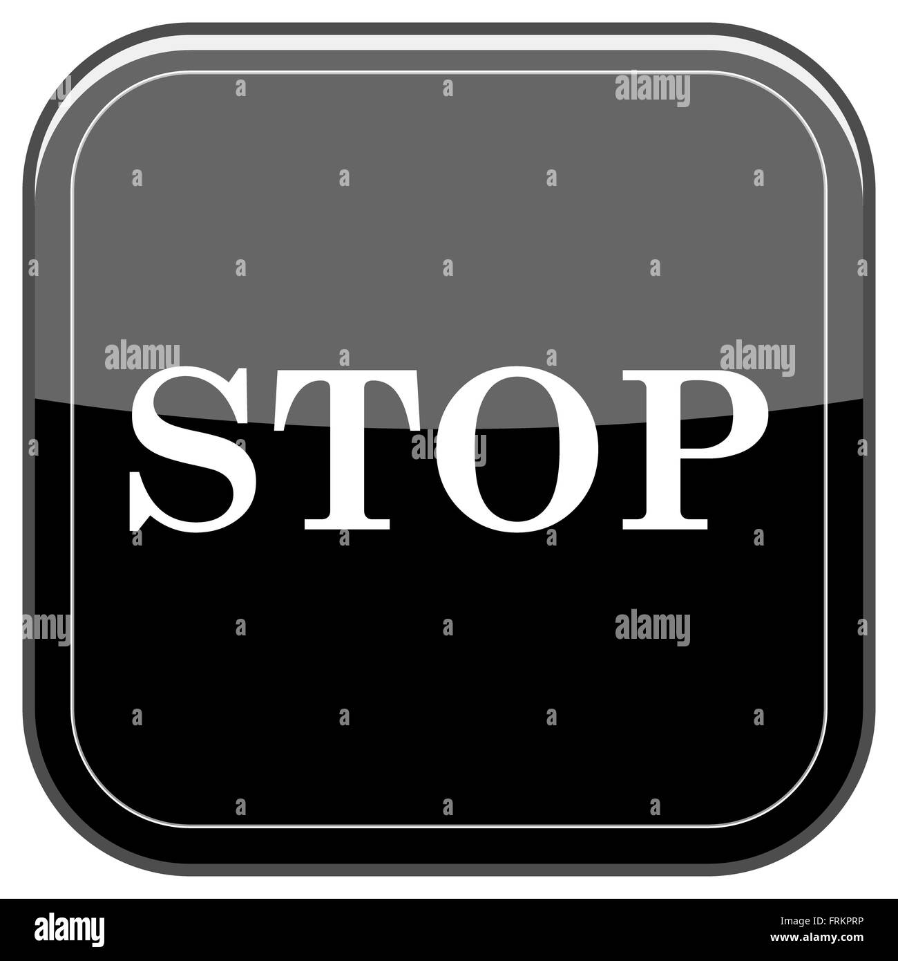 Push button emergency stop switch Black and White Stock Photos & Images ...