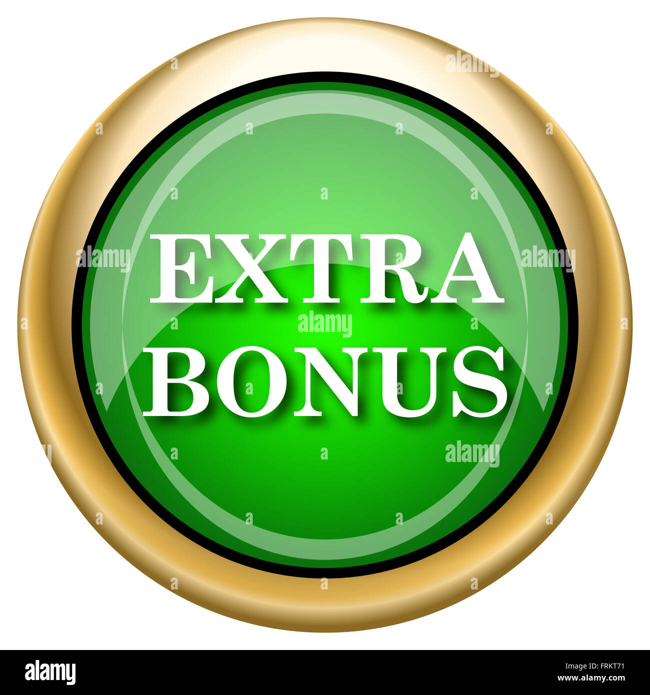 Extra bonus icon shiny glossy hi-res stock photography and images - Alamy