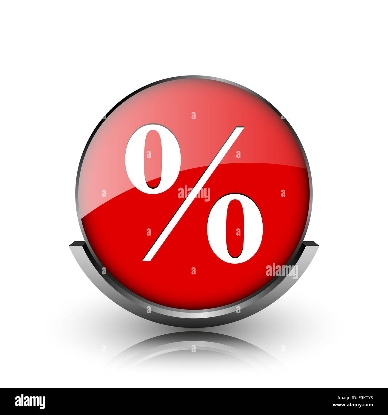 Glossy 3d red percentage symbol hi-res stock photography and images - Alamy