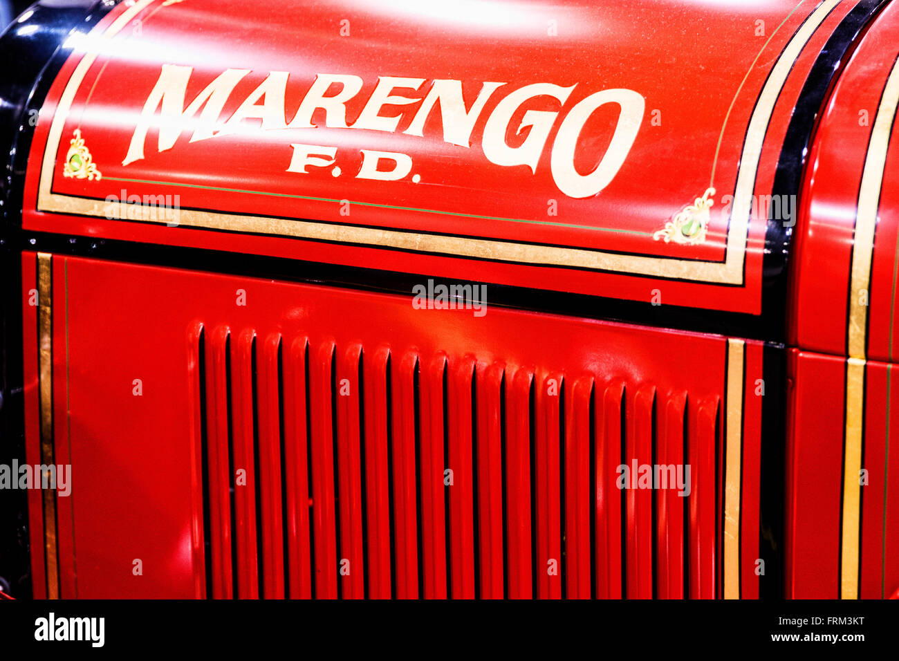 World of Wheels Auto Show Chicago Illinois 1929 AA Ford Fire Engine restored Marengo FD Stock Photo