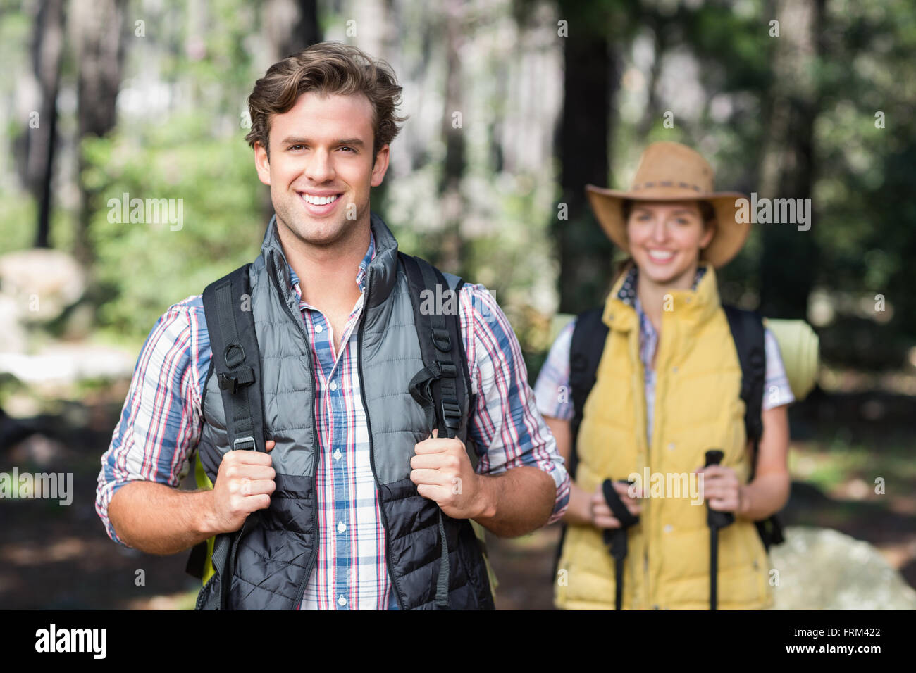 Athletic young man hiking hi-res stock photography and images - Alamy