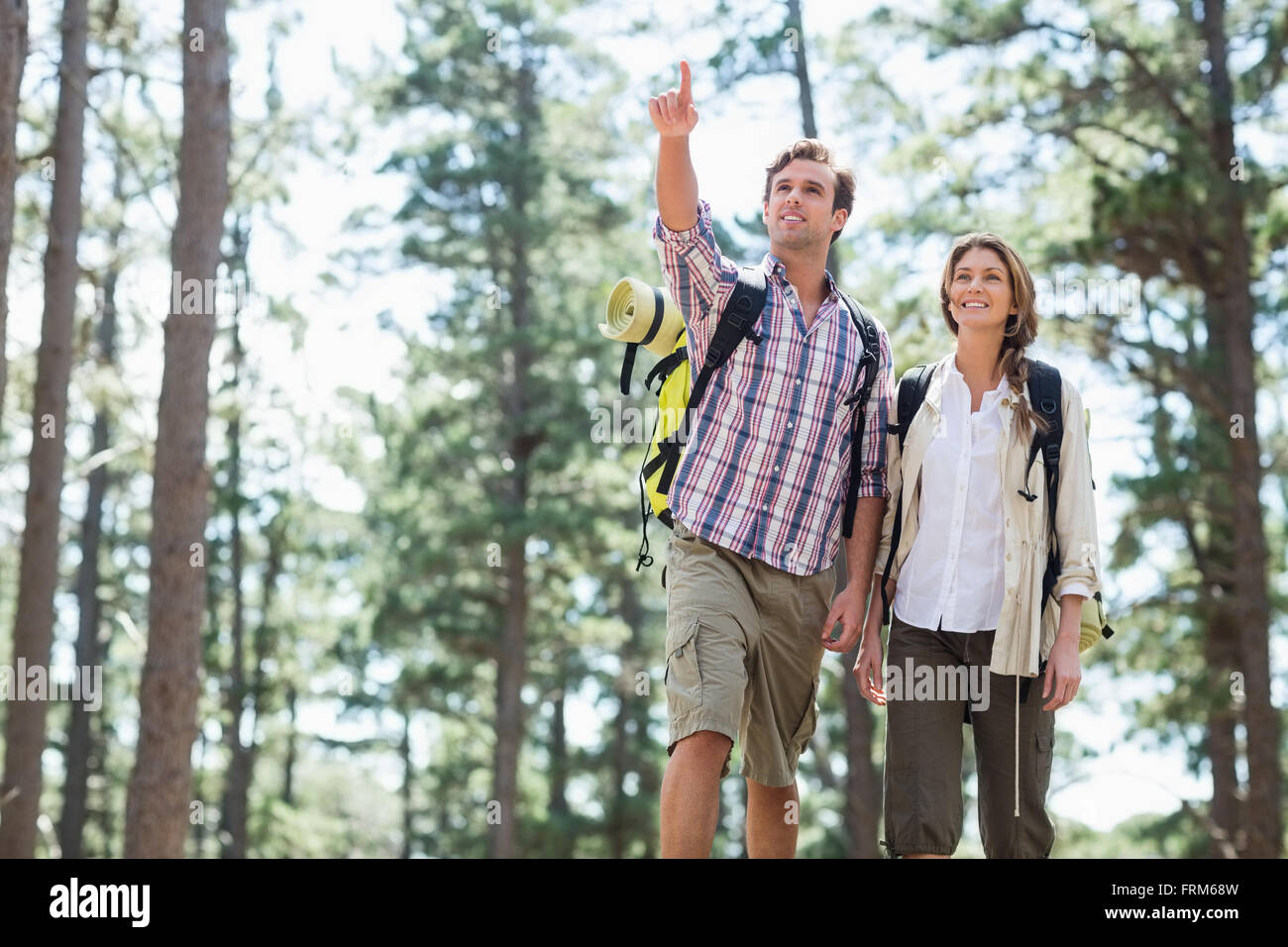 Woman man hiking hi-res stock photography and images - Alamy