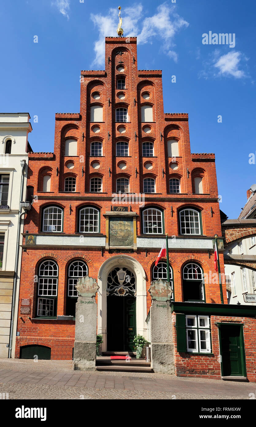 Lubeck, Germany Schiffergesellschaft building, former a meeting house
