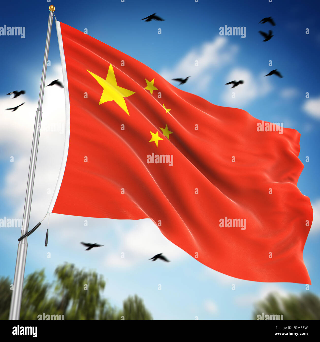 Flag of the Peoples Republic of China , This is a computer generated ...