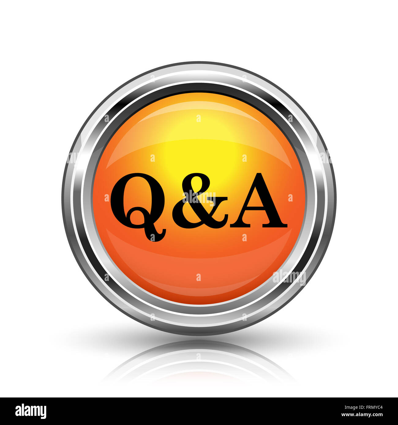 3d Button Orange With Question Mark Sign High Resolution Stock ...