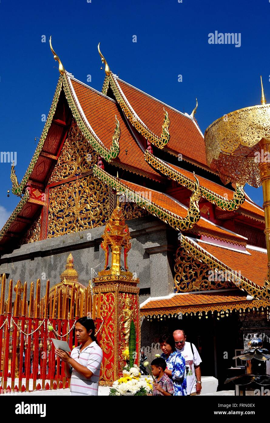 File:Thailand Wat Phra That Doi Suthep Temple Dragon Decoration