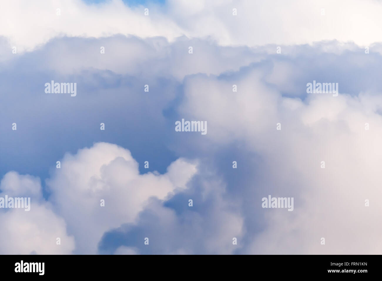 Cloud formations in sky after showers Stock Photo