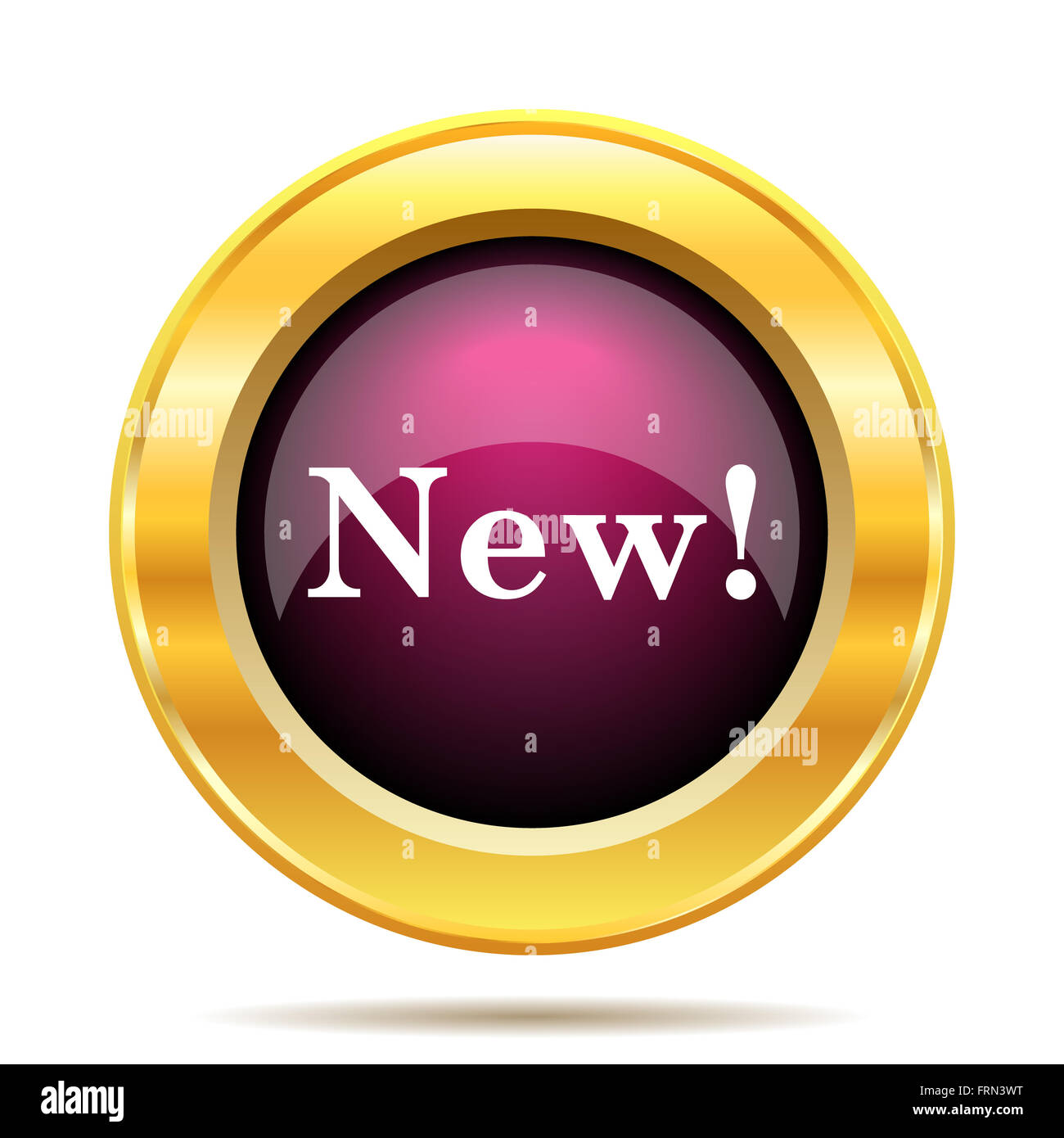 New icon. Internet button on white background Stock Photo - Alamy