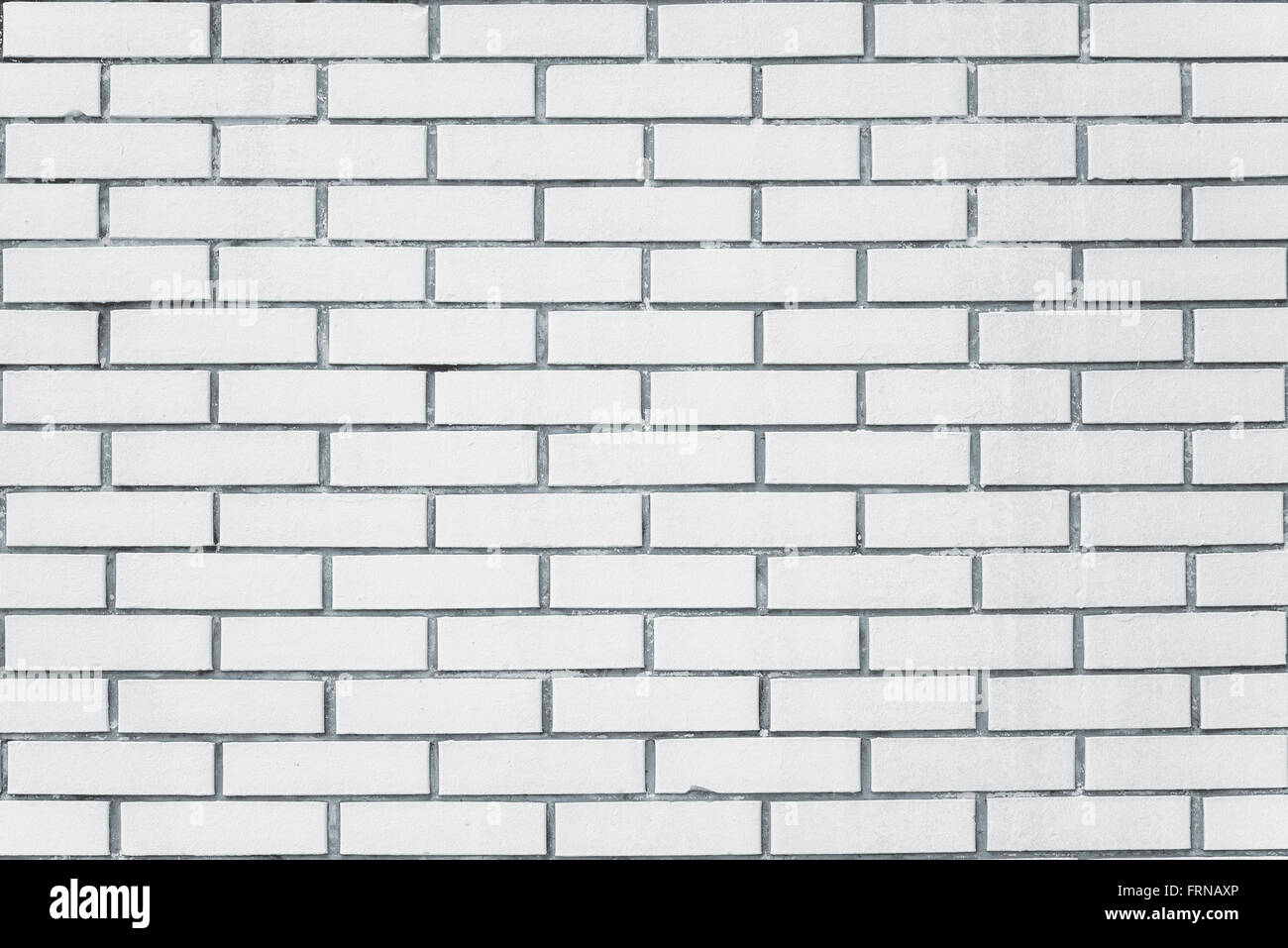 Exposed white vintage brick wall texture, brickwork pattern as background Stock Photo
