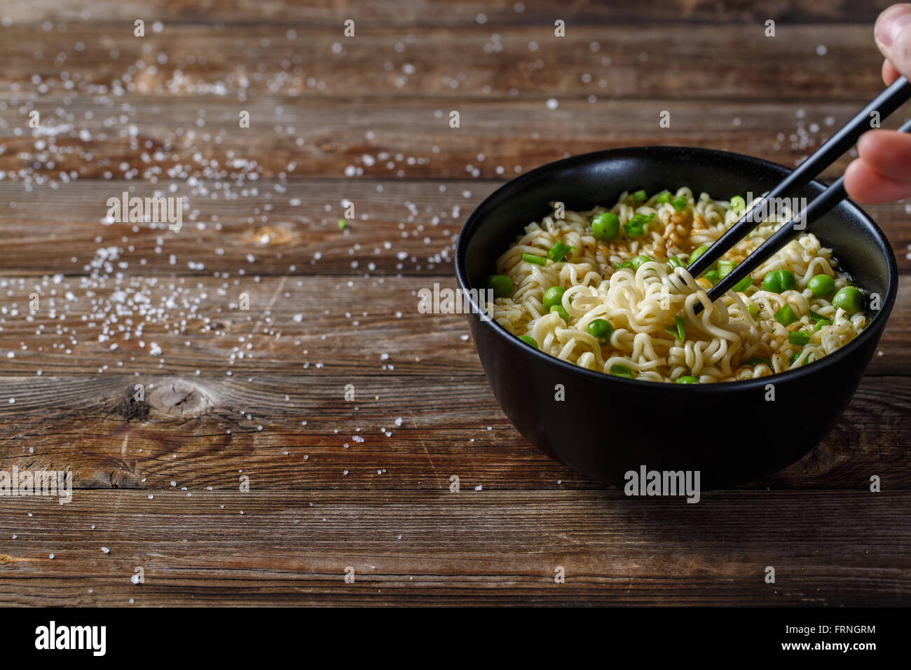Chopstick with noodle Stock Photo Alamy