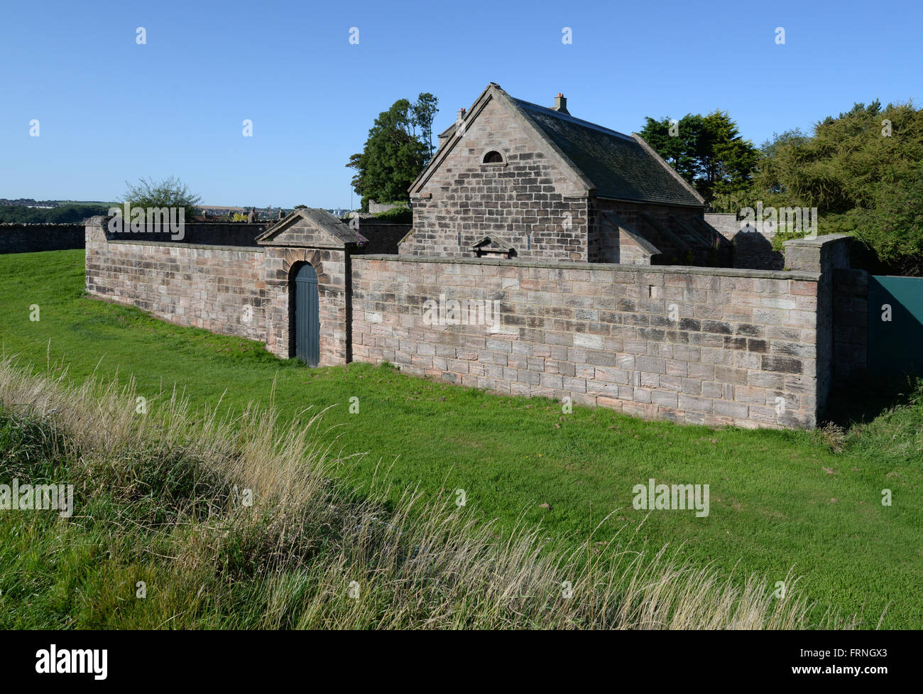 Gunpowder magazine on the town walls of the Border town of Berwick upon Tweed, England's most northerly town. Stock Photo