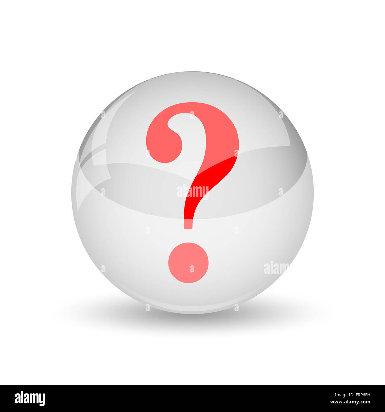 Question mark icon. Internet button on white background Stock Photo - Alamy
