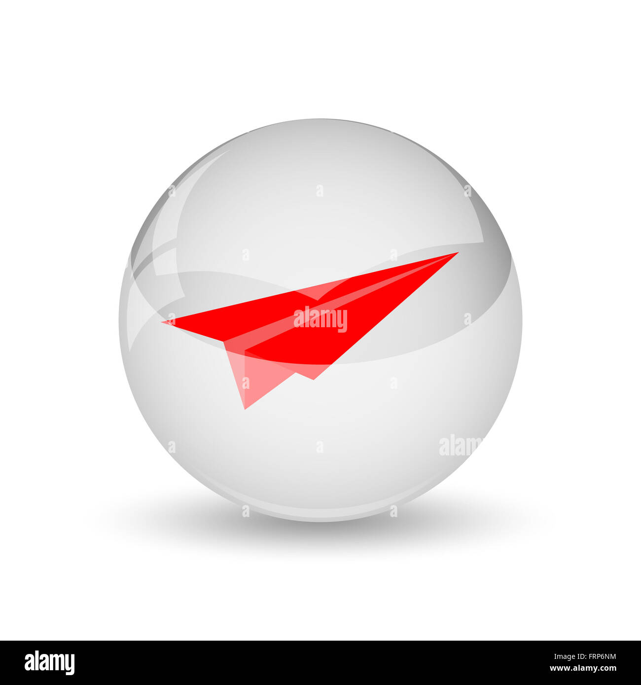 Paper plane icon. Internet button on white background Stock Photo - Alamy